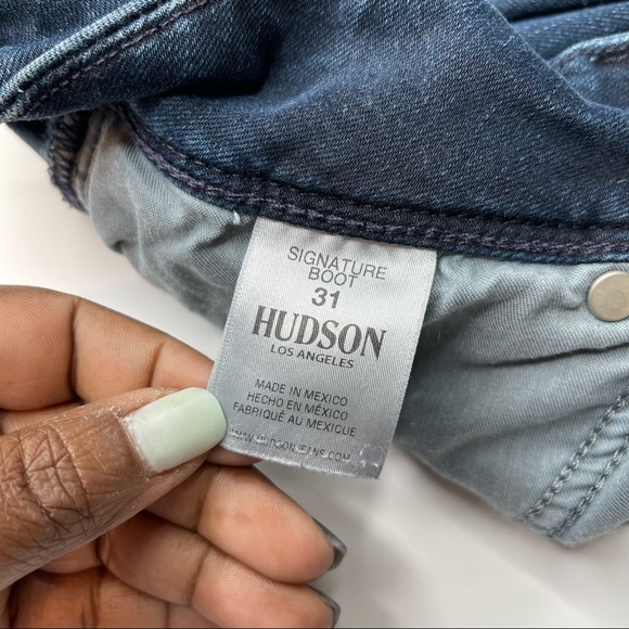 Hudson Signature Boot Jeans Medium Wash, Size 31 - Picture 7 of 14